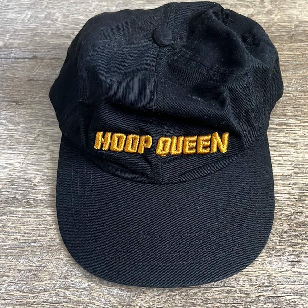 VIVA LA BONITA Black & Gold Hoop Queen Cap